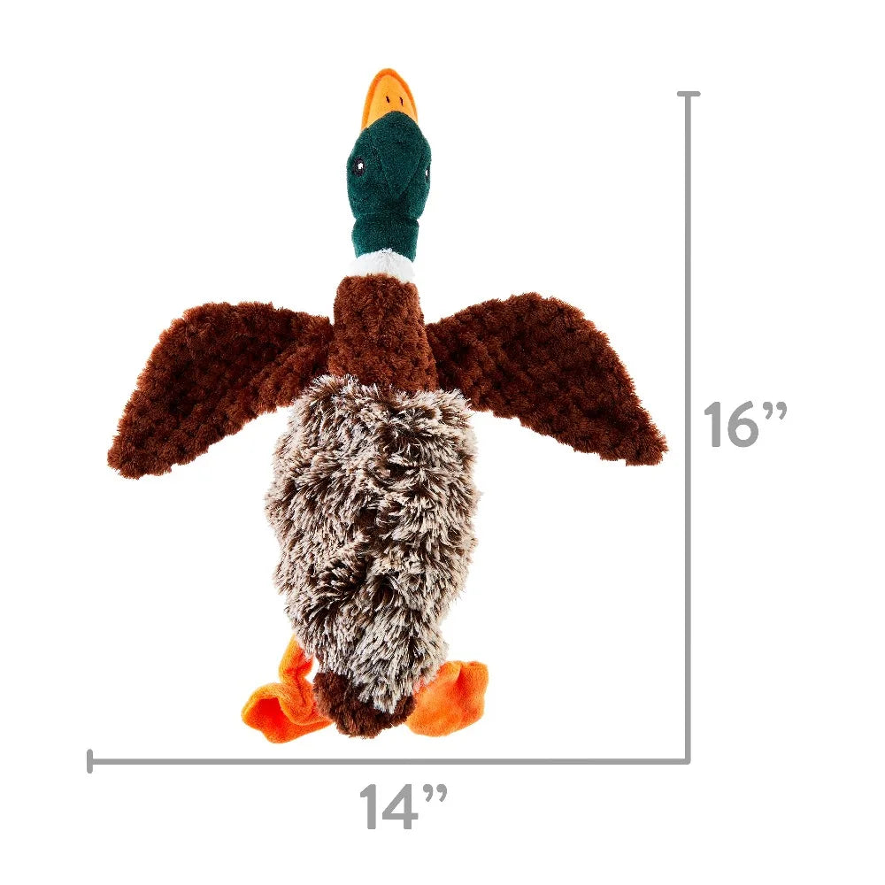 Duck Plush Dog Toy With Honking Squeaker For Interactive Chew And Teething