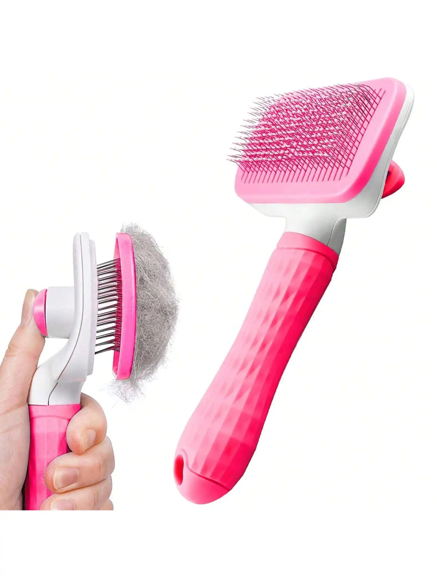 One Click Pet Grooming Brush Deshedding Tool For Dogs