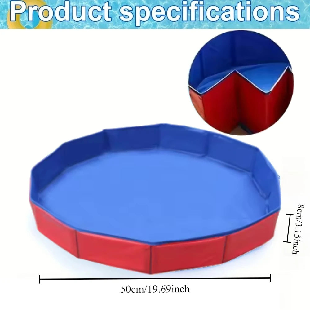 Collapsible Pet Bath Tub Foldable Pool For Dogs And Cats