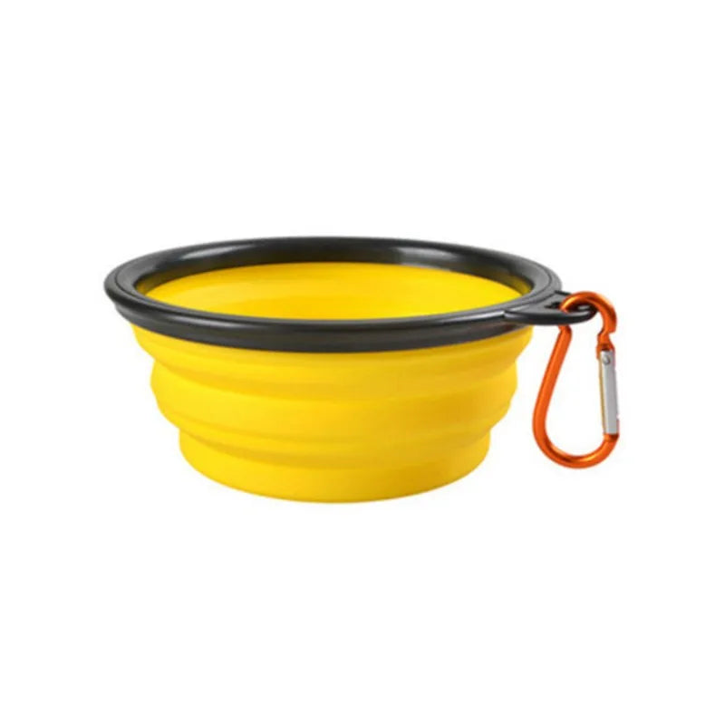 Portable Collapsible Pet Bowl For Cats And Dogs TPR Silicone