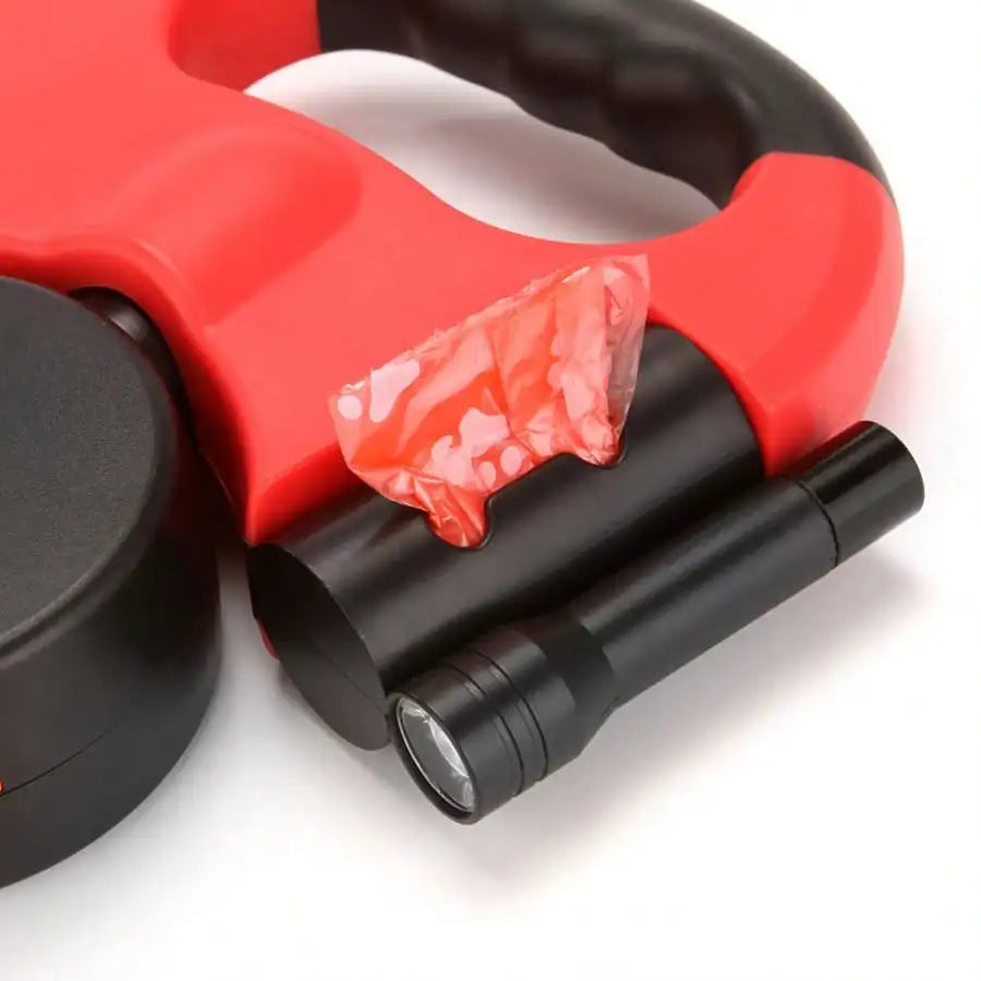 Dual Retractable Dog Leash With LED Light For Small Dogs