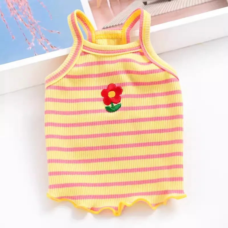 Floral Princess Dog Dress for Puppies Spring Summer Costume