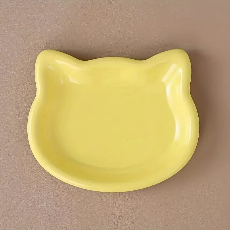 4-Color Cat Pet Bowl Premium Anti-Black-Nose Dish For Dwarf Cats