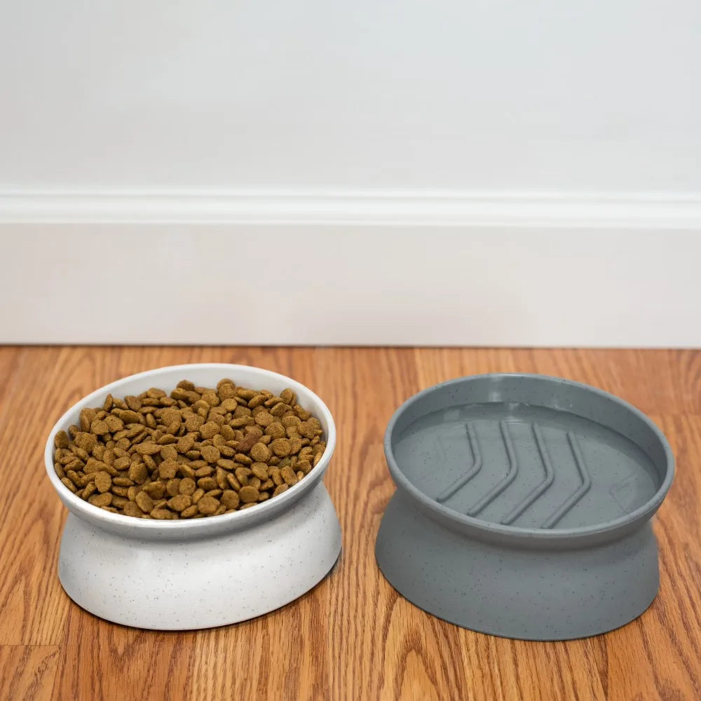 Elevated Cat Bowls For Small Cats Slow Feeder Whisker Relief