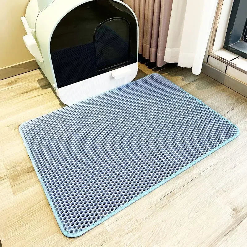 Cat Litter Mat Waterproof Double Layer Nonslip Washable Pad