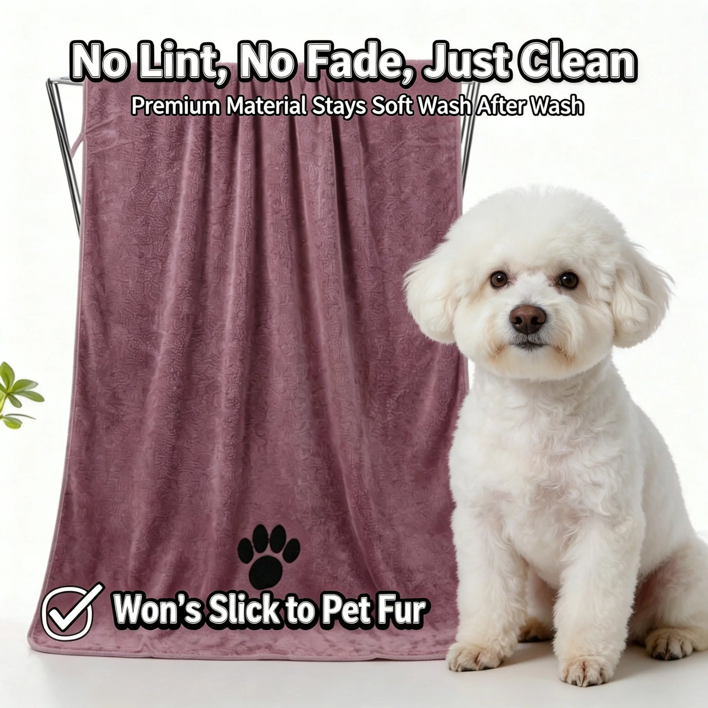 Pet Bath Towel Microfiber Quick Dry For Dogs And Cats
