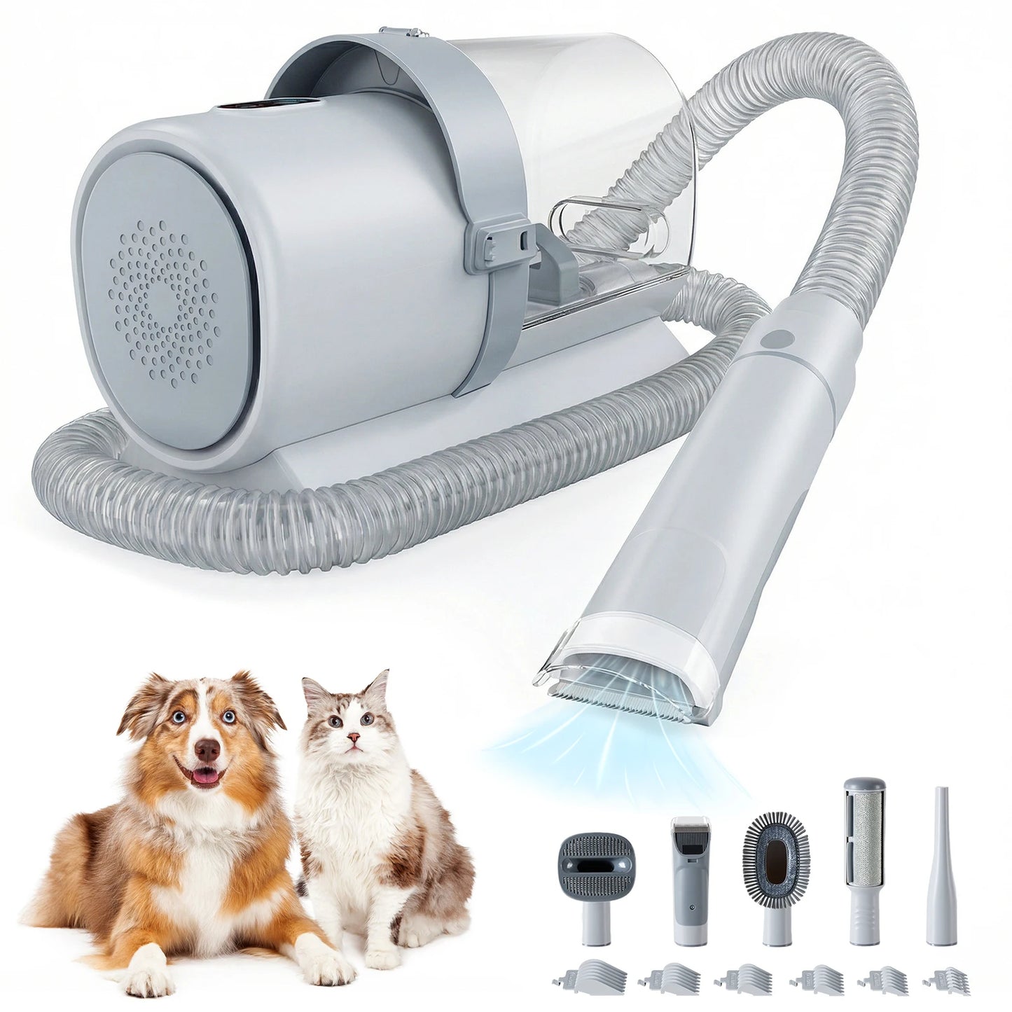Pet Grooming Vacuum Kit Cordless With 3 Suction Modes