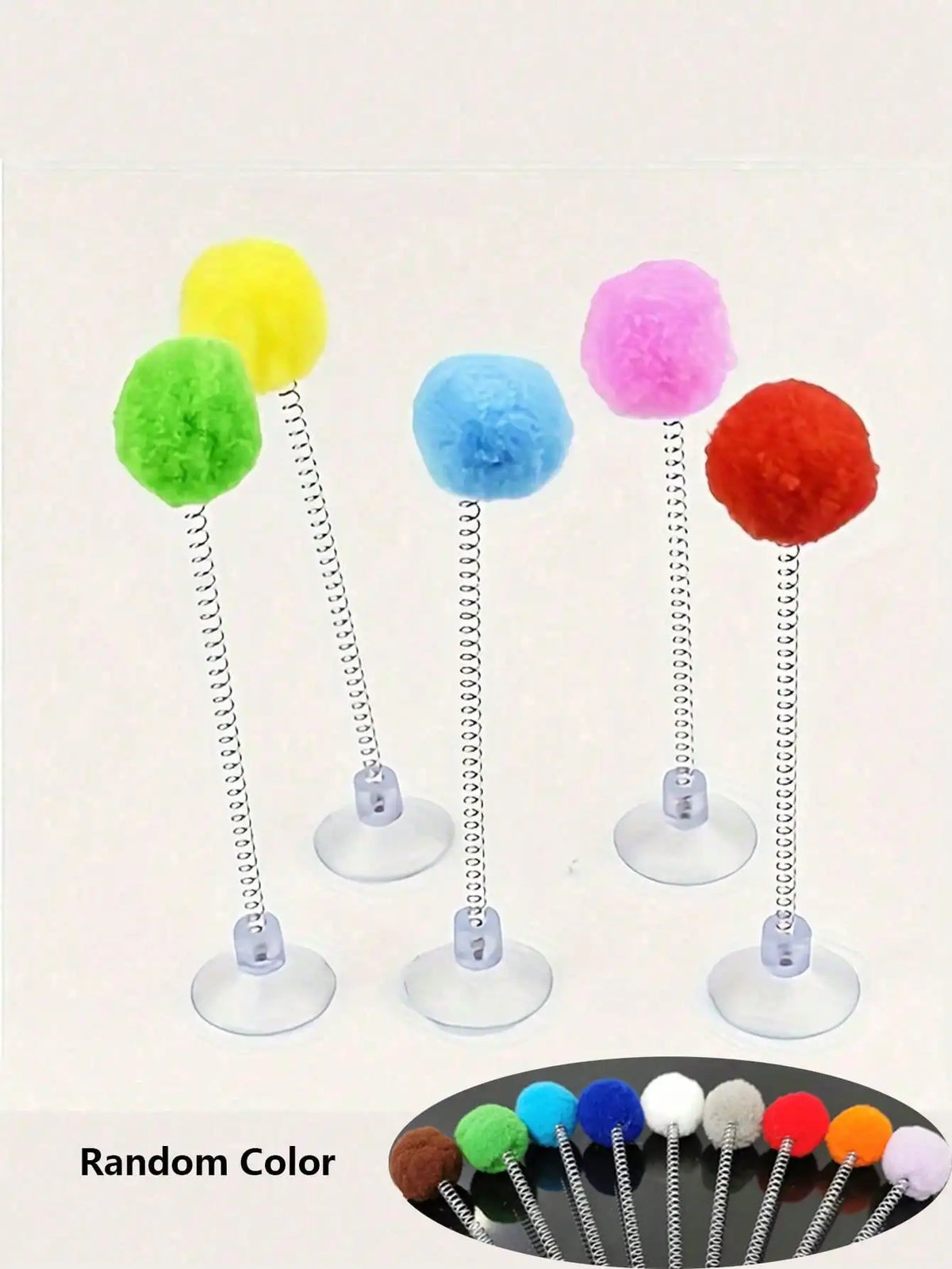 Interactive Cat Toy Set With Plush Ball And Teaser Wand