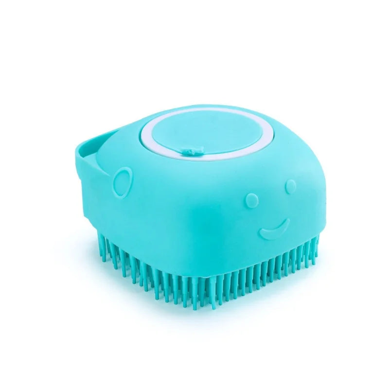Multifunctional Soft Silicone Pet Bath Massage Brush For Dogs Cats