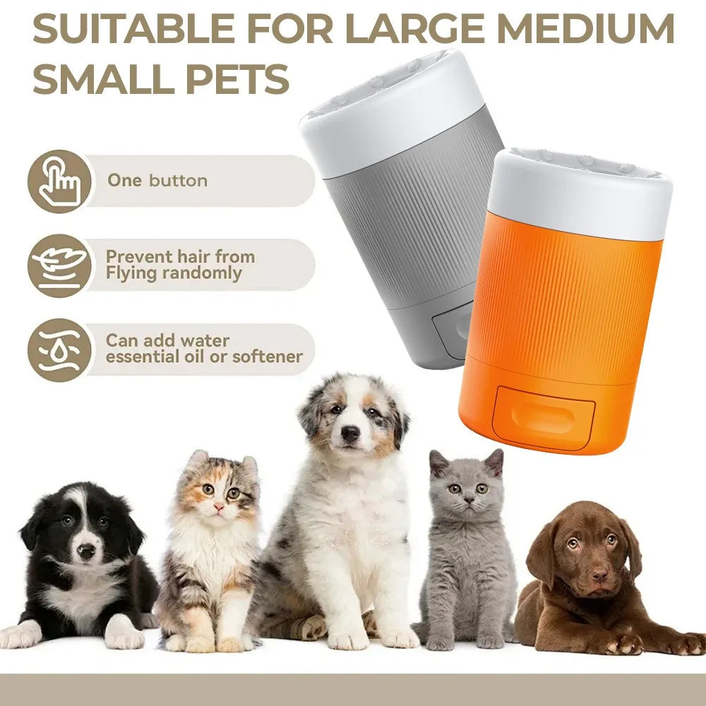 Portable Dog Paw Washer Cup With Silicone Brush