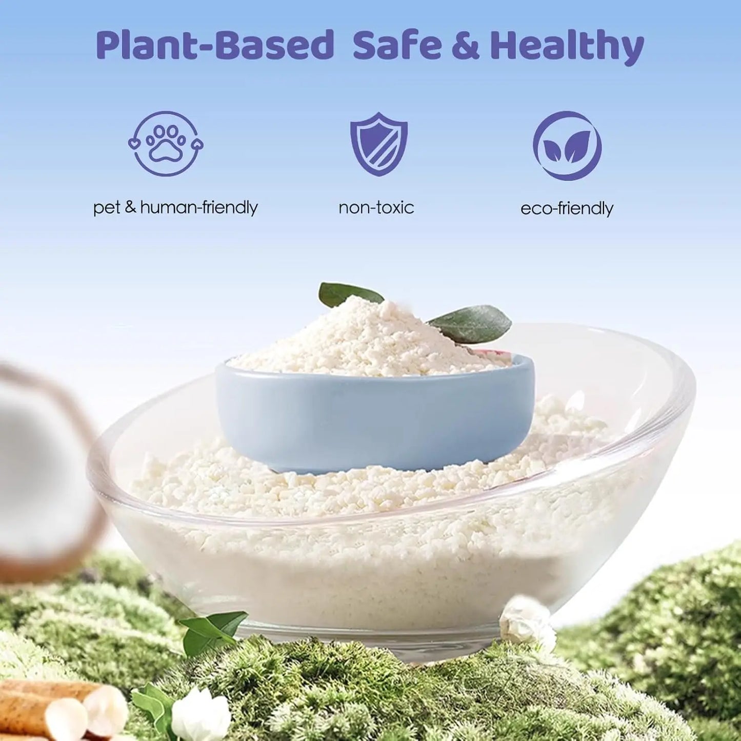 Non-Stick Cassava Cat Litter For Robotail Automatic Litter Box C32