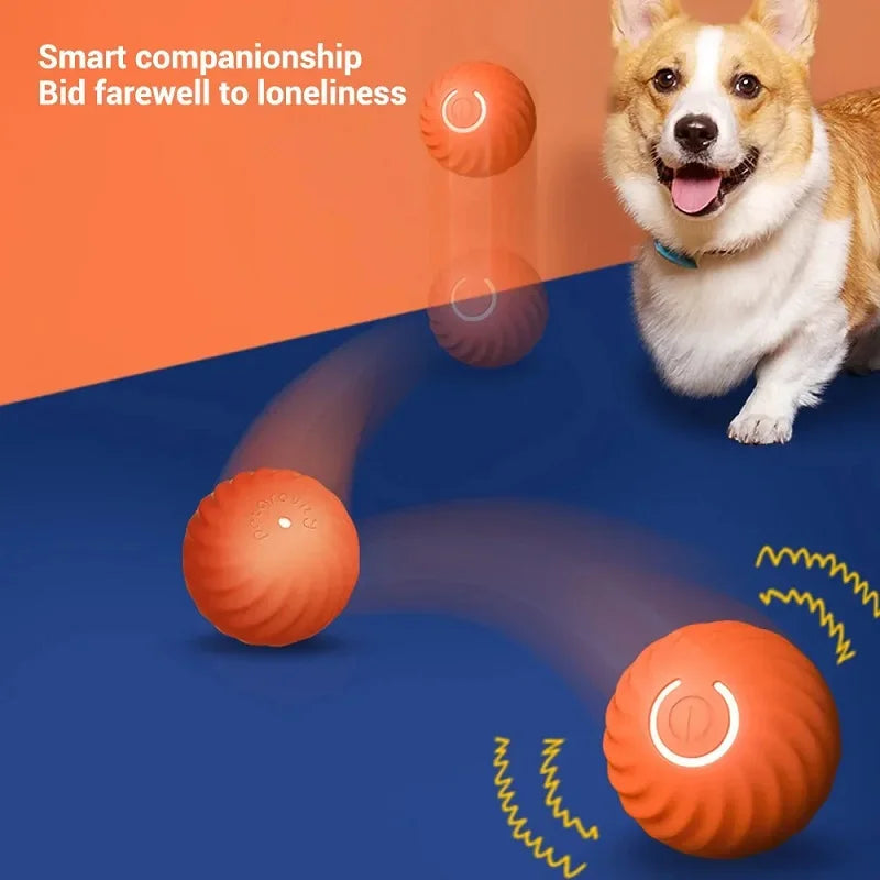 Dog Automatic Moving Ball Interactive Chew Toy Puppies