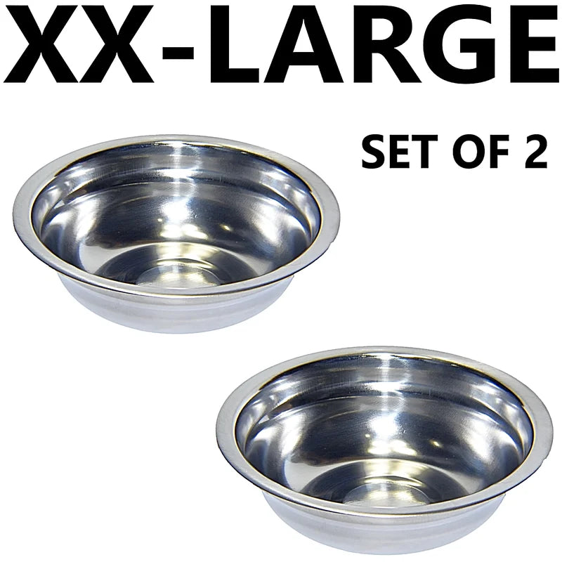 Stainless Steel Pet Bowls Set Of 2 Dishwasher Safe