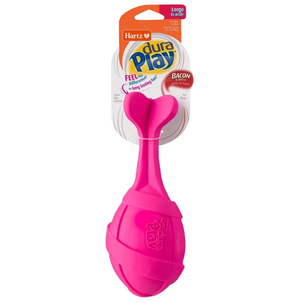 Hartz Dura Play Bacon Scented Latex Rocket Dog Toy