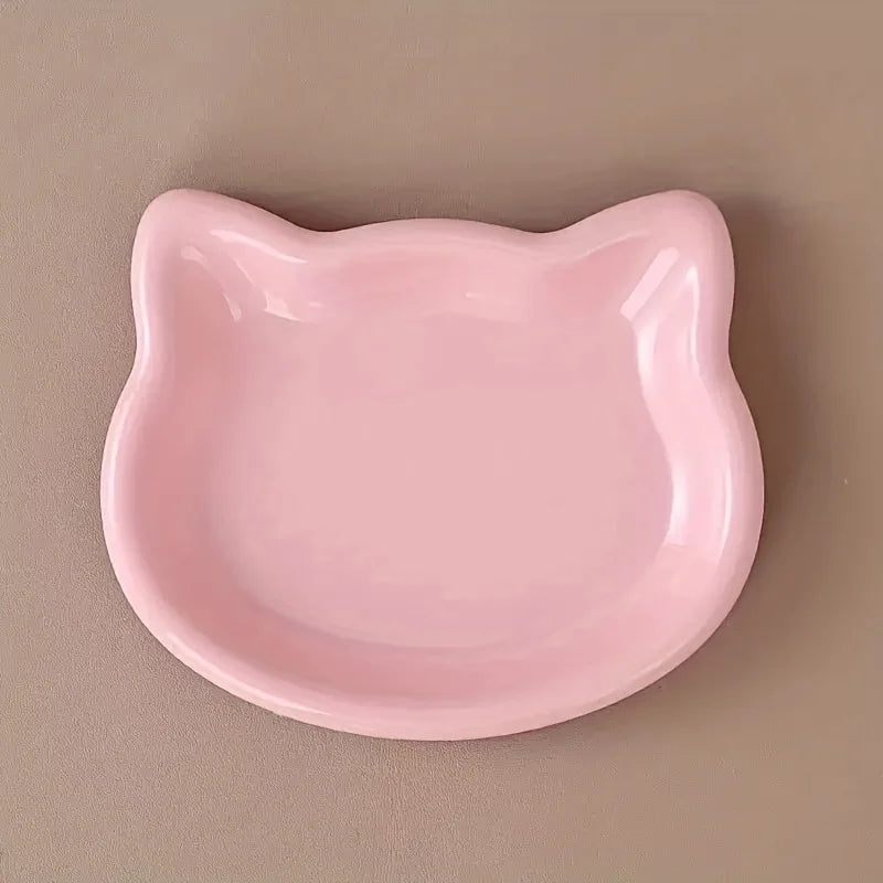 4-Color Cat Pet Bowl Premium Anti-Black-Nose Dish For Dwarf Cats