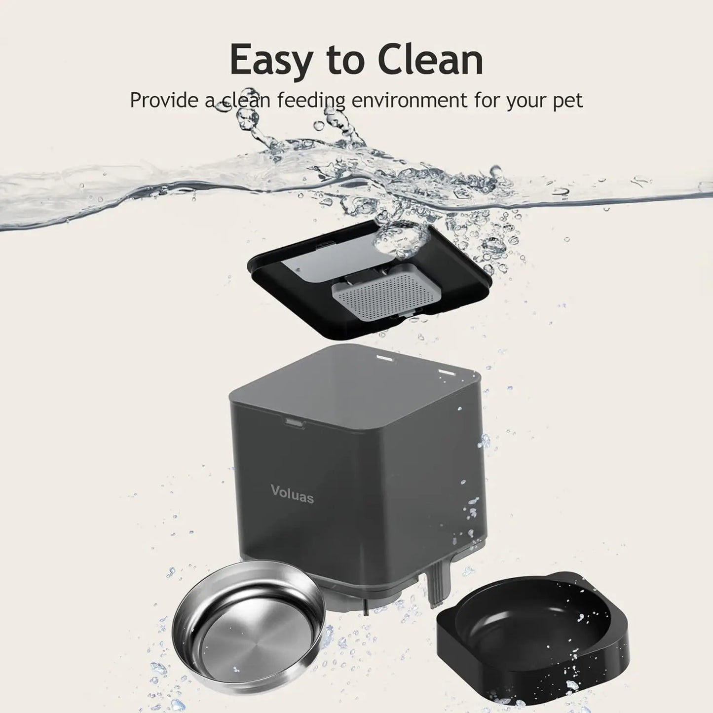 Automatic Cat Feeder With Timer For 4 Meals Per Day
