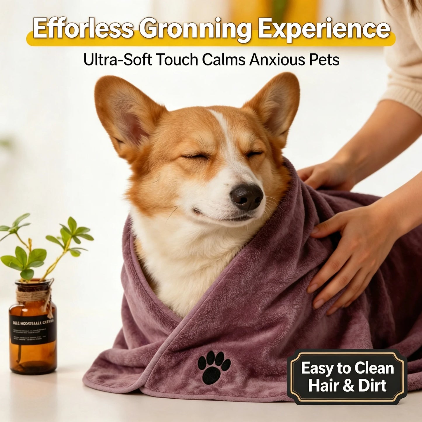 Pet Bath Towel Microfiber Quick Dry For Dogs And Cats