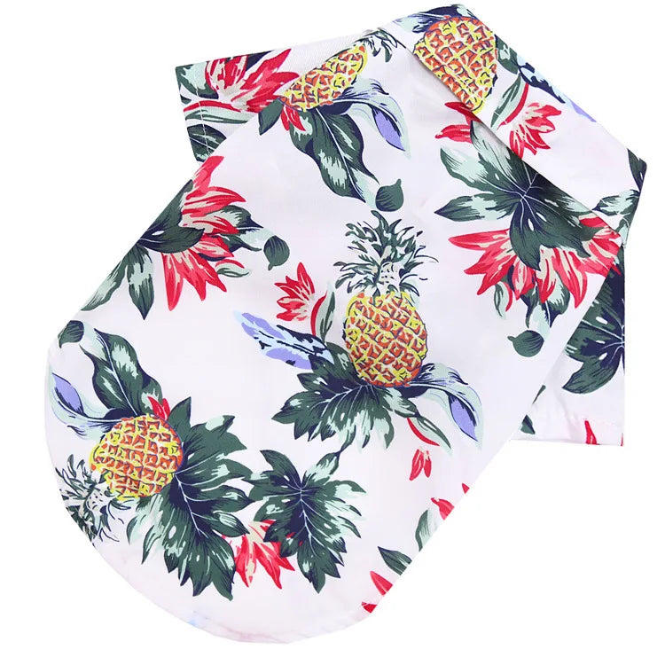 Hawaiian Style Beach Dog Shirt For Small And Medium Dogs