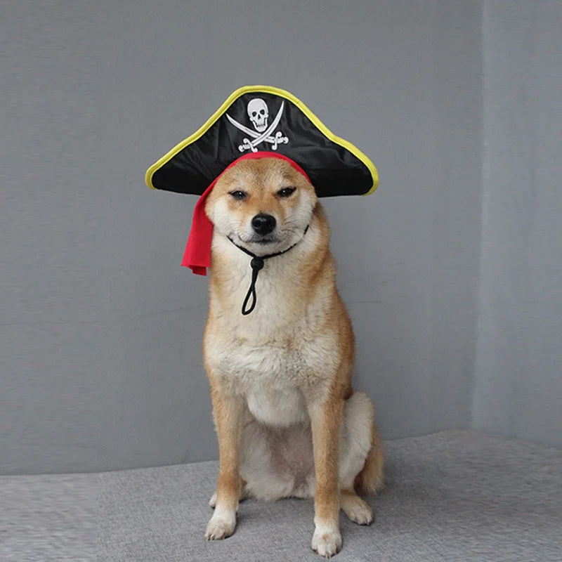 Pet Leather Felt Graduation Hat With Tassel For Tiny Pets