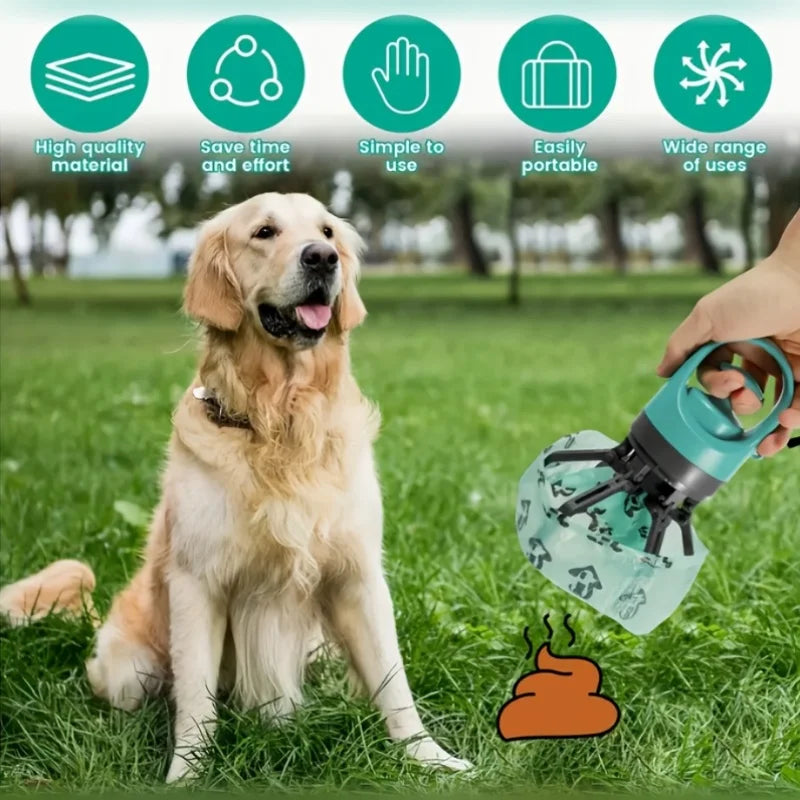 Portable Dog Poop Scooper Pack With Waste Bag Dispenser