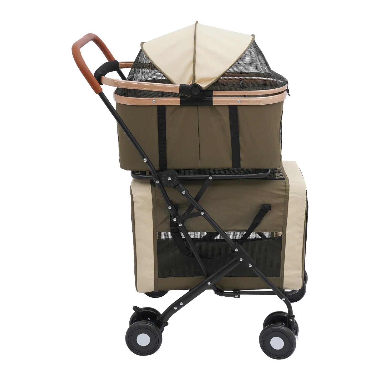Bymaocar Foldable Pet Stroller For Small And Medium Dogs