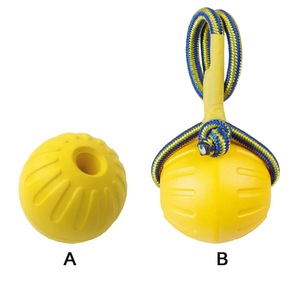 Indestructible Rubber Ball Dog Toy Interactive Chew Fetch Bite Toy