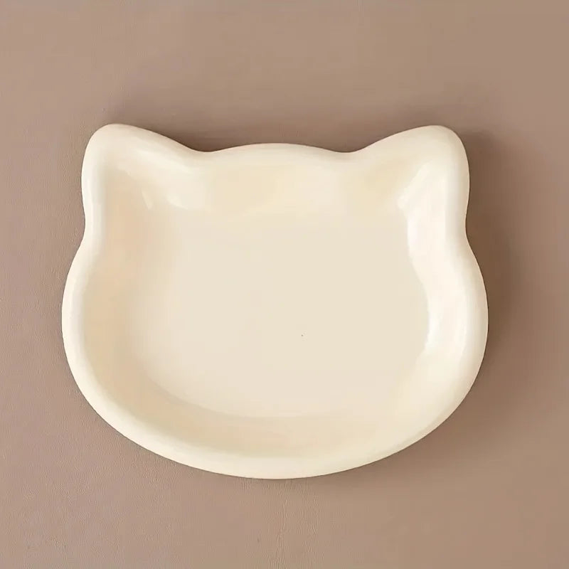 4-Color Cat Pet Bowl Premium Anti-Black-Nose Dish For Dwarf Cats