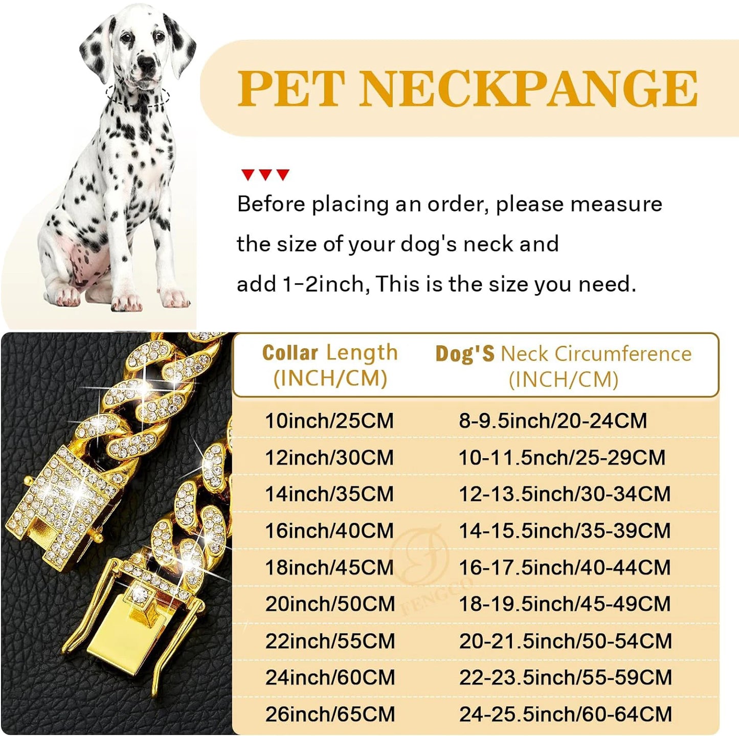 Stainless Steel Chain Collar For Dogs And Cats Premium