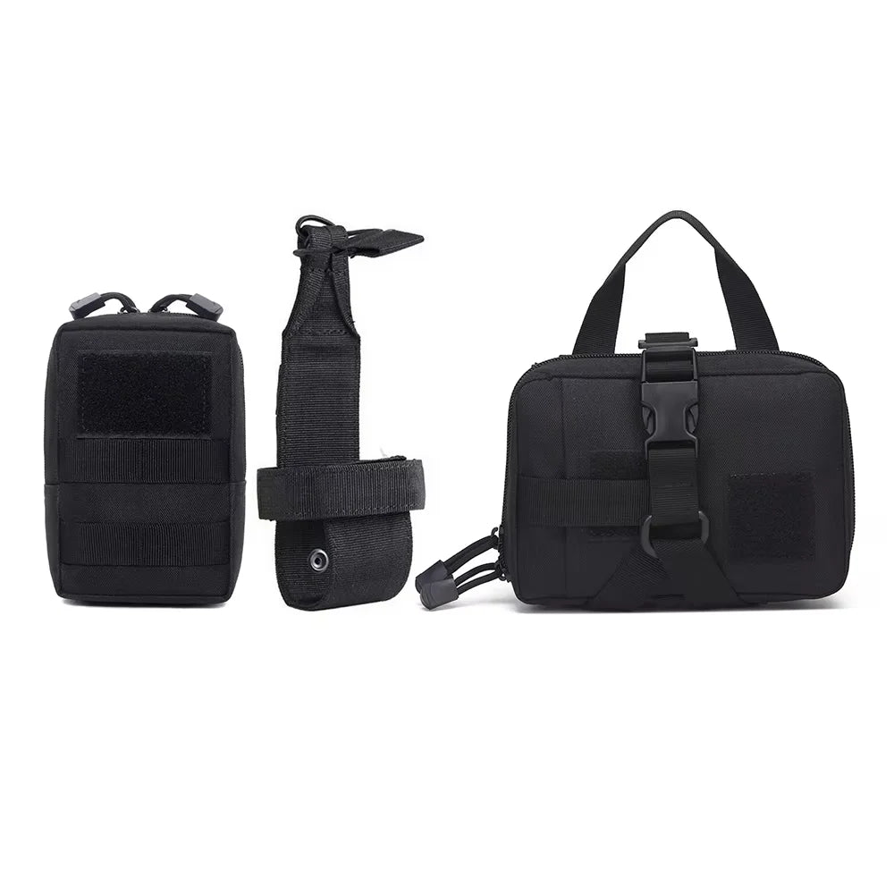 Dog Tactical Bags Set With Molle Pouches For Harness Training