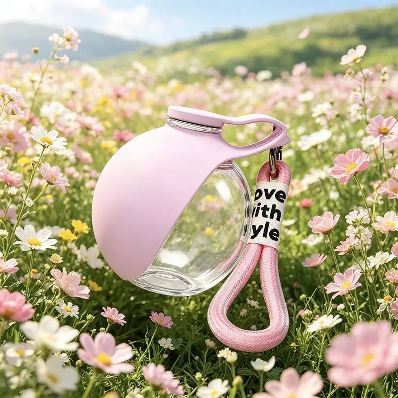 Two In One Portable Dog Water Bottle With Foldable Bowl