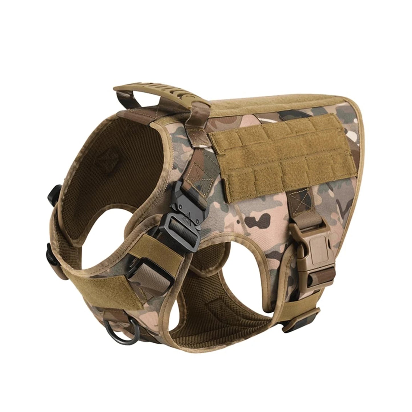 Tactical Dog Harness With Molle Pouches For Medium To Large Dogs