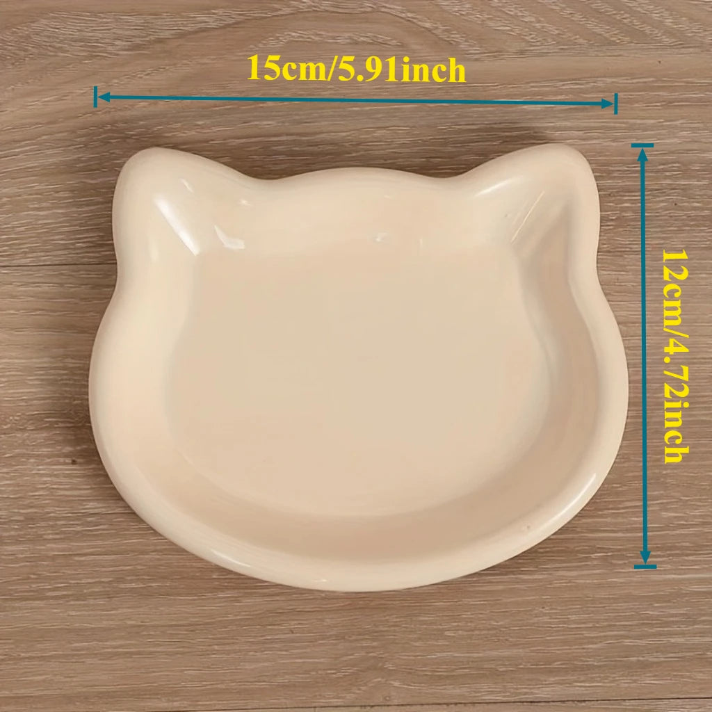 4-Color Cat Pet Bowl Premium Anti-Black-Nose Dish For Dwarf Cats