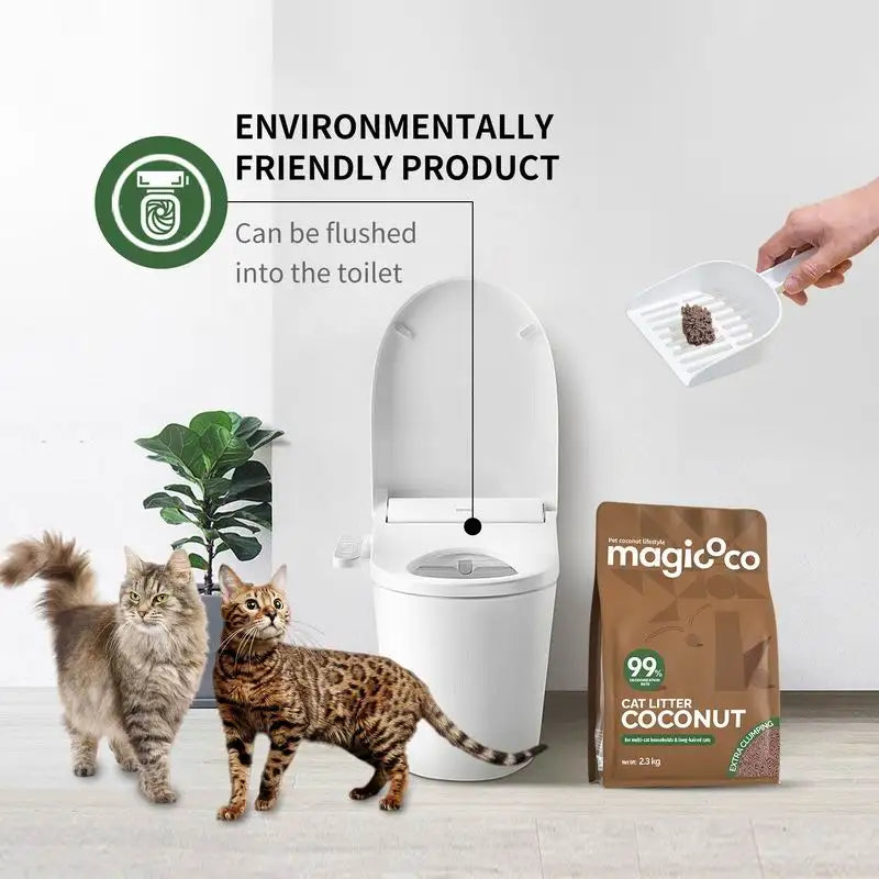 Bioline Coconut Cat Litter 99 Percent Odor Control Flushable