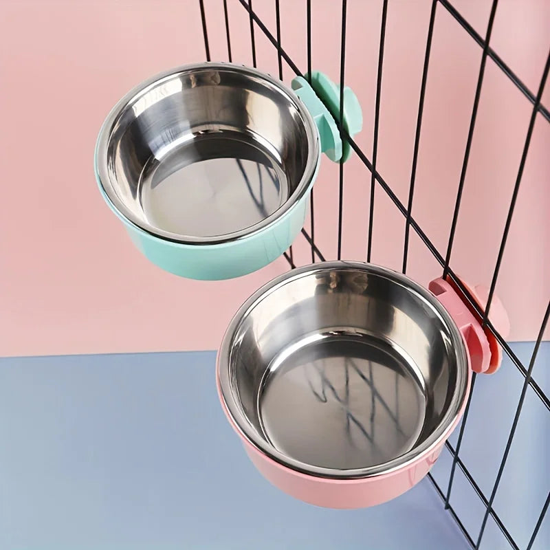 Anti-Spill Stainless Steel Pet Bowl For Cats And Dogs