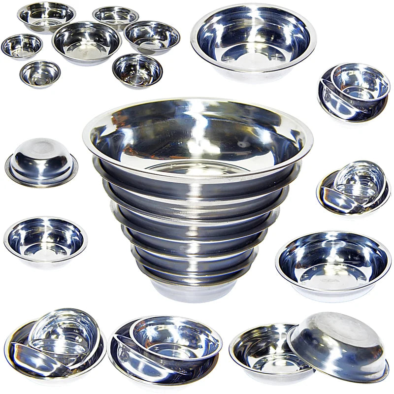 Stainless Steel Pet Bowls Set Of 2 Dishwasher Safe