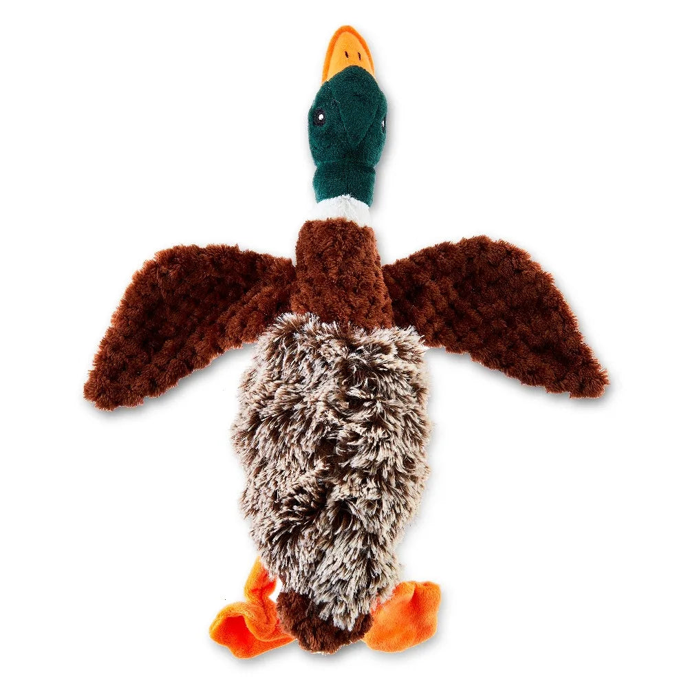 Duck Plush Dog Toy With Honking Squeaker For Interactive Chew And Teething