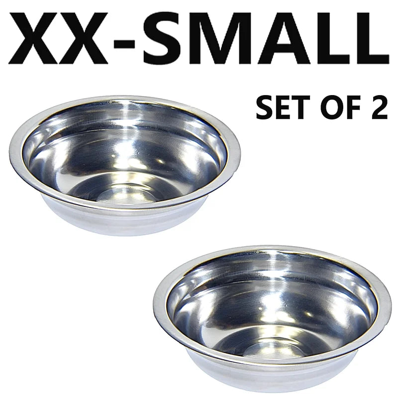 Stainless Steel Pet Bowls Set Of 2 Dishwasher Safe