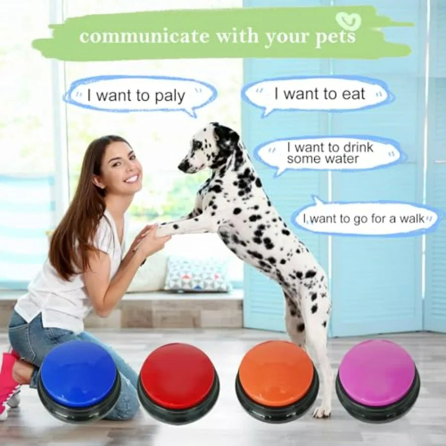 Dog Talk Buttons Starter Set For Training And Communication