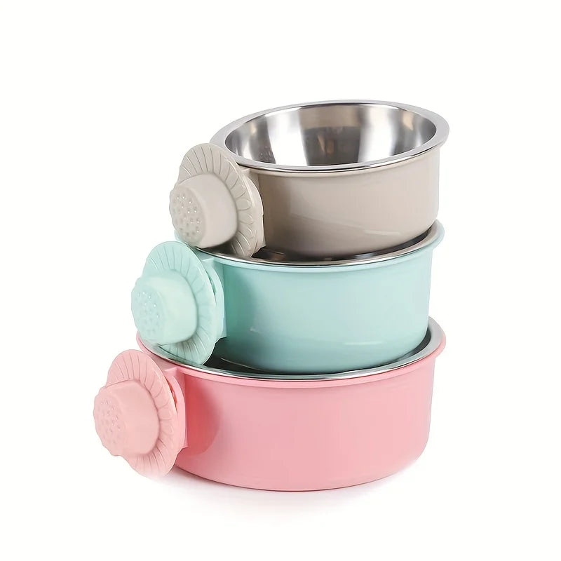 Anti-Spill Stainless Steel Pet Bowl For Cats And Dogs