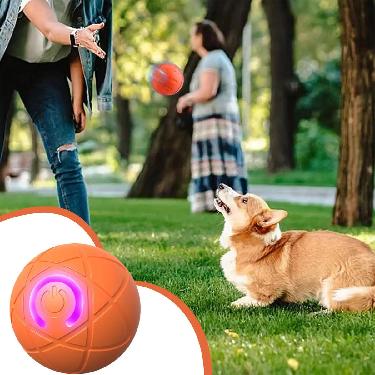 Interactive Dog Toy For Aggressive Chewers With Automatic Rolling Design