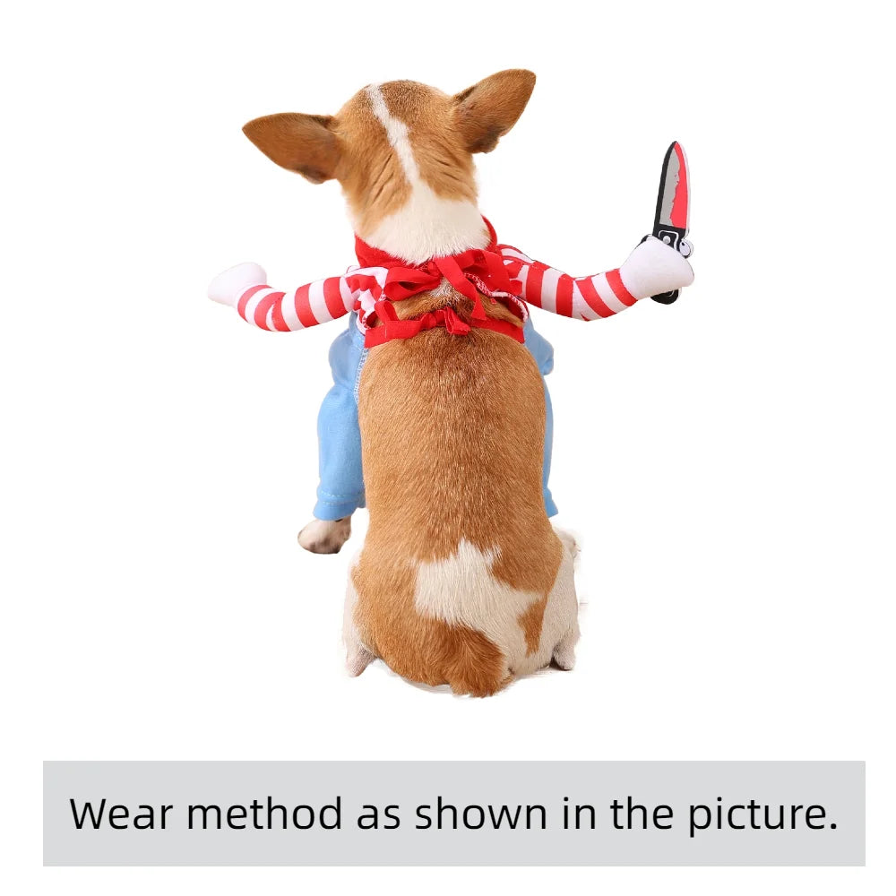 Halloween Dog And Cat Costume Pullover Cosplay Outfit