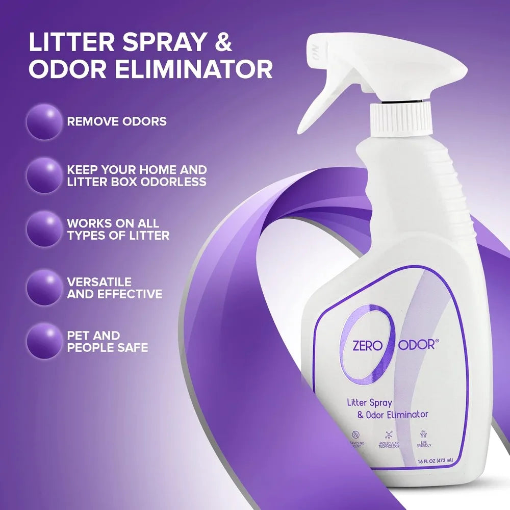 Pet Safe Cat Litter Odor Eliminator Using Patented Molecular Technology