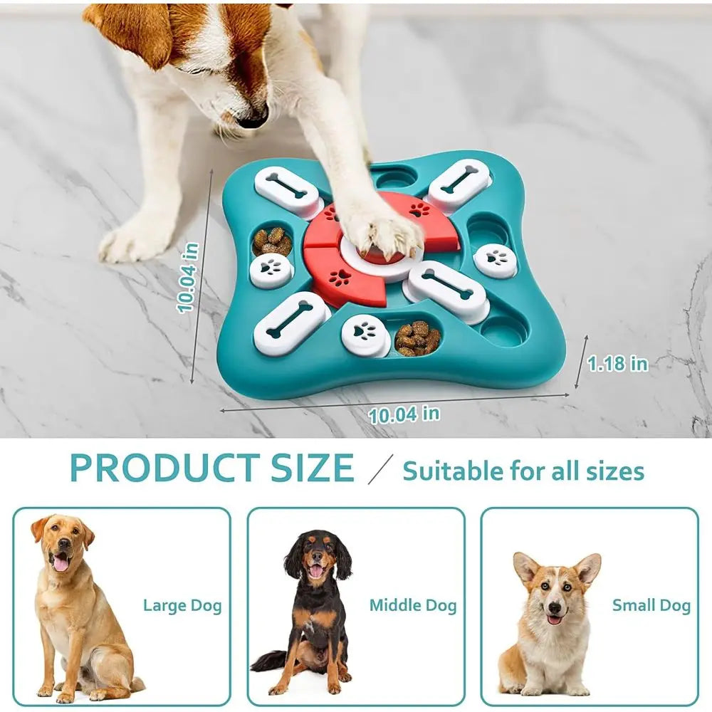Dog Puzzle Toys Treat Dispensing Enrichment For IQ Training