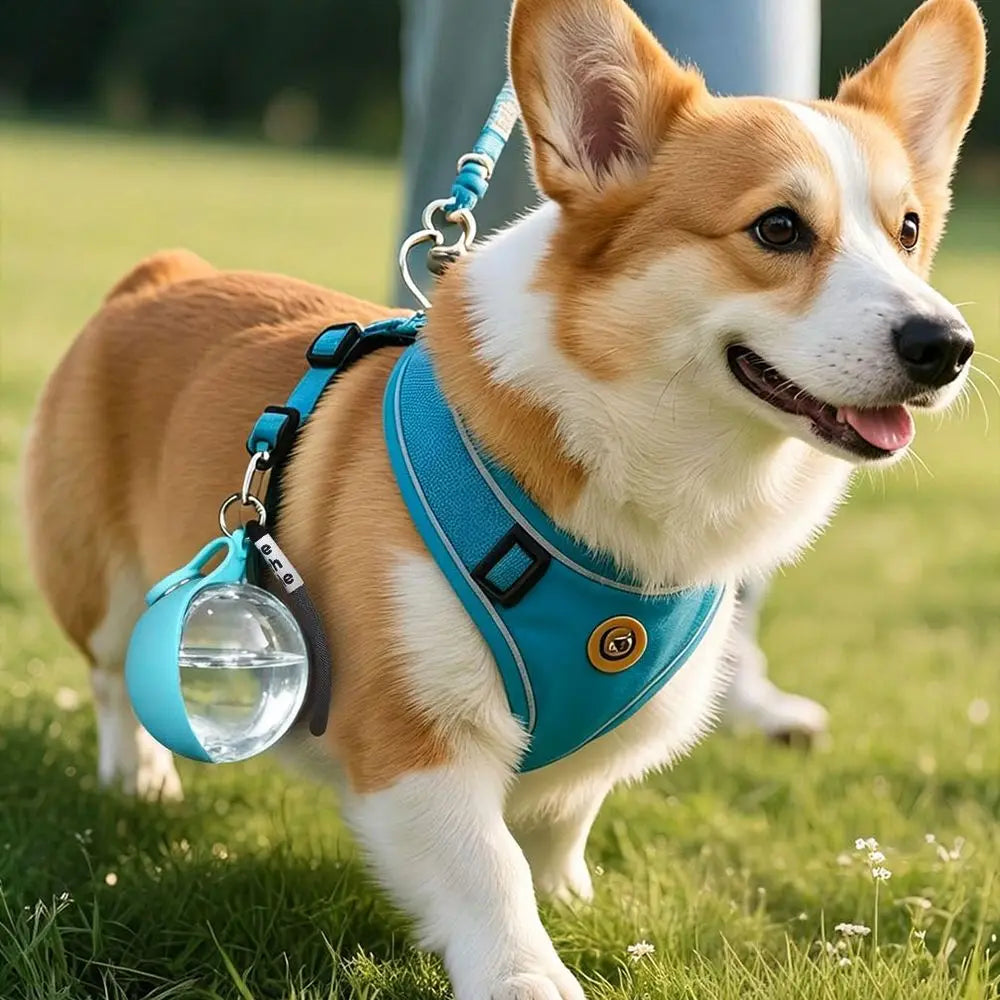 Two In One Portable Dog Water Bottle With Foldable Bowl