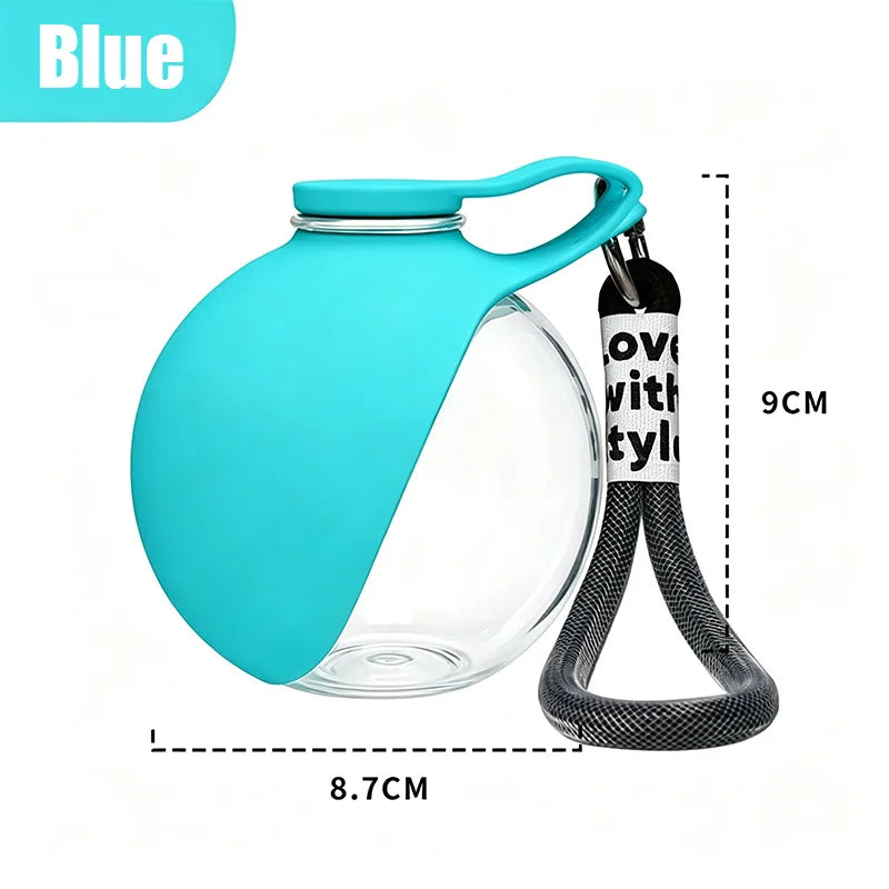 Two In One Portable Dog Water Bottle With Foldable Bowl