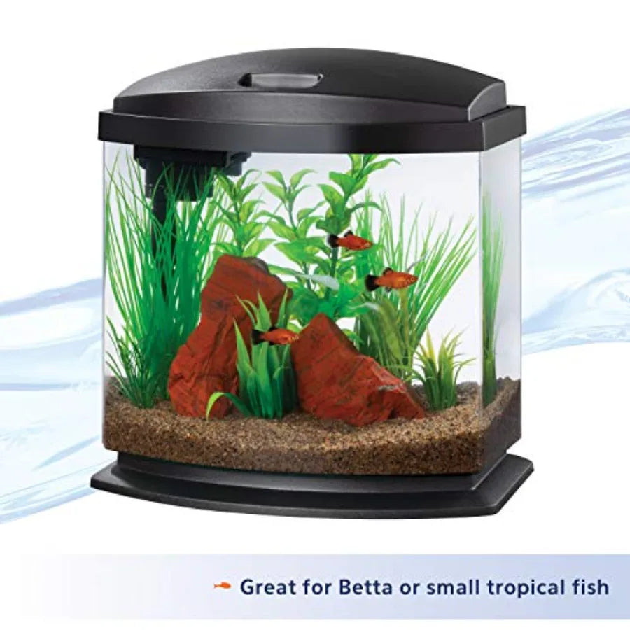 LED MiniBow Aquarium Fish Tank Kit With SmartClean Technology