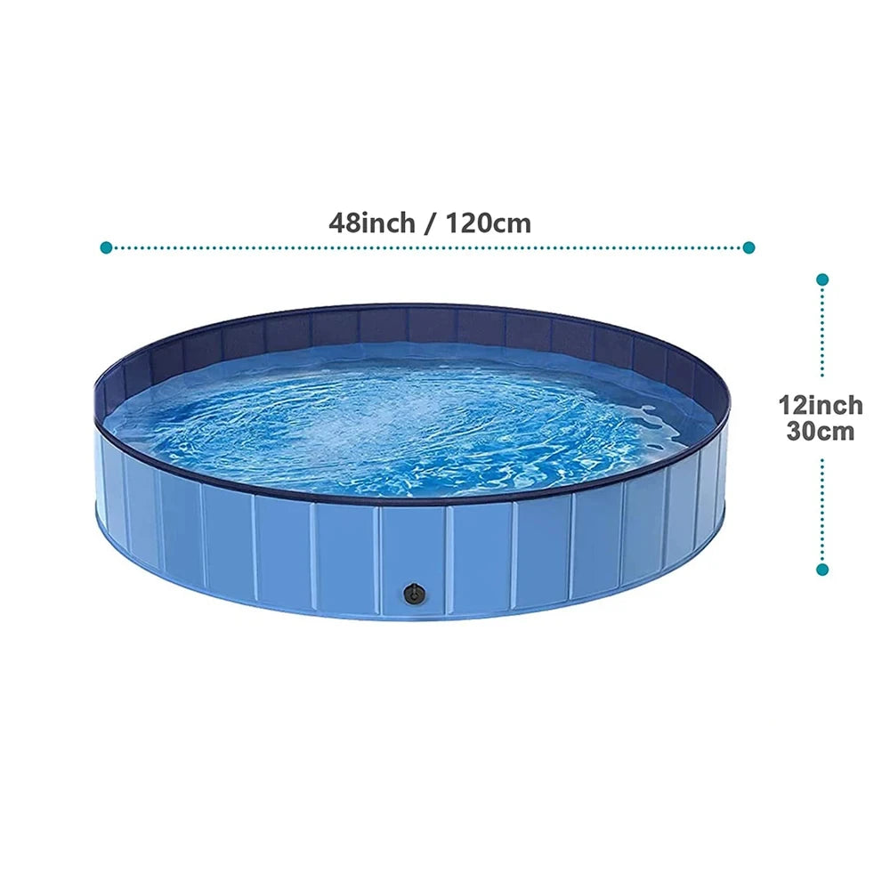 Portable Dog Pool Bath Tub for Large Dogs Scratch Resistant