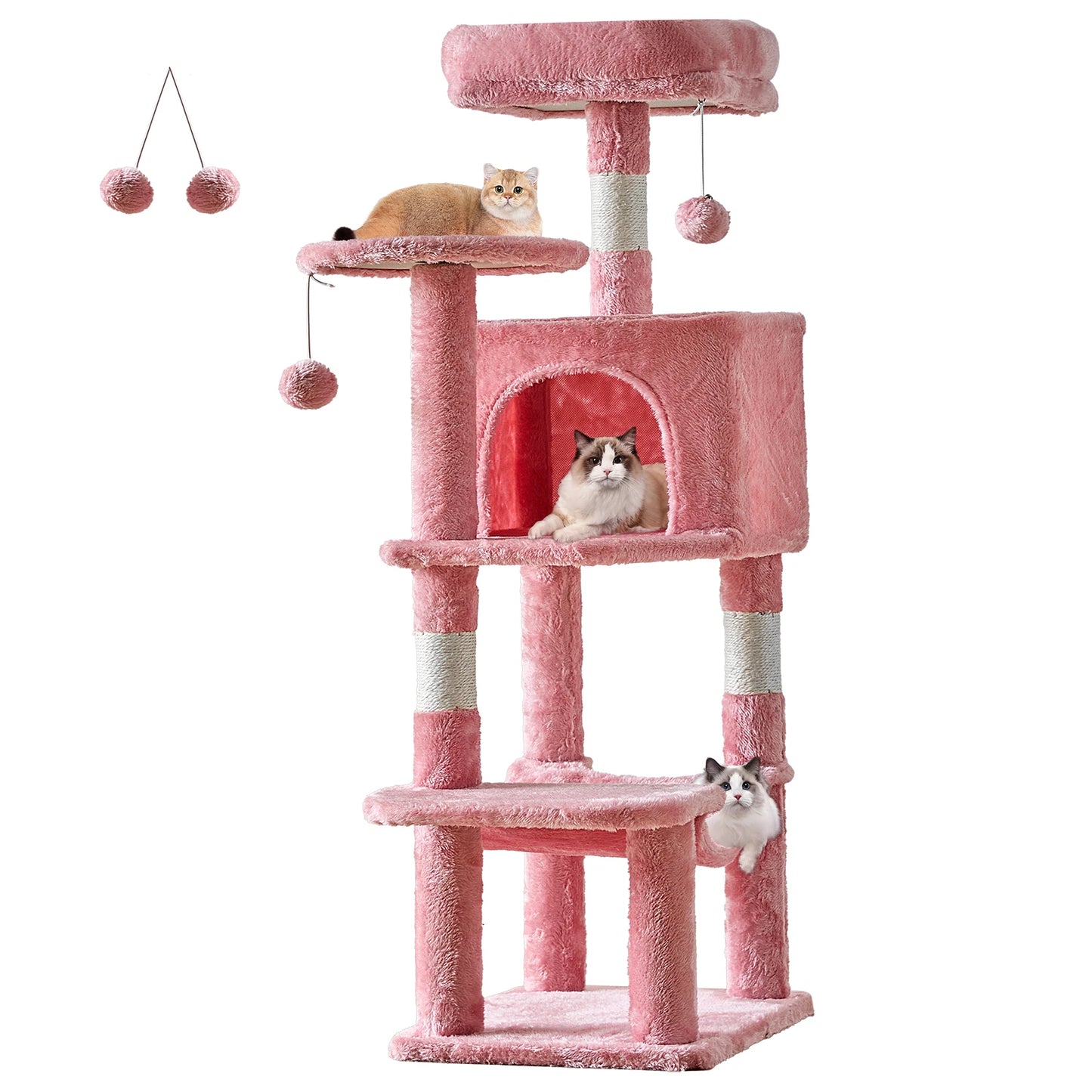 JHK 44In Cat Tree Multi Cat Climbing Tower Indoor Cats