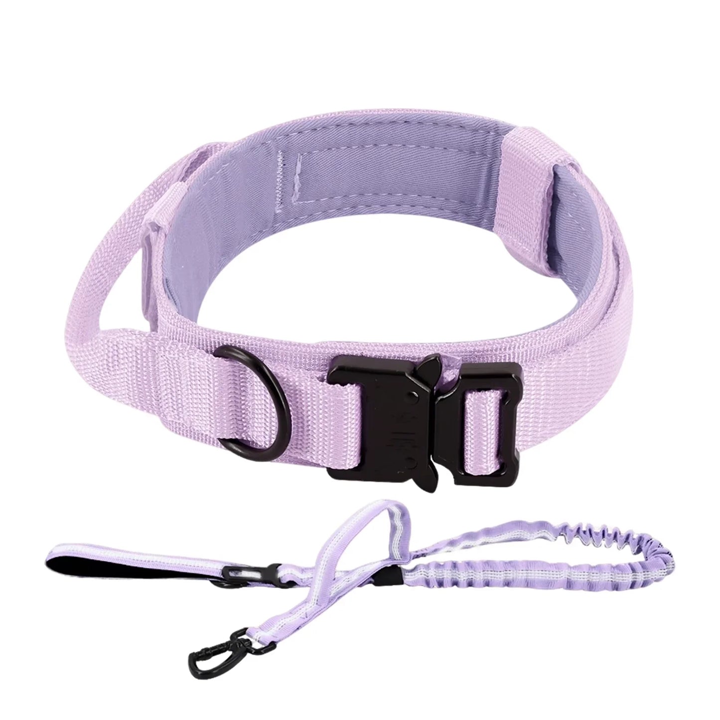 Nylon Adjustable Tactical Dog Training Collar And Leash Set