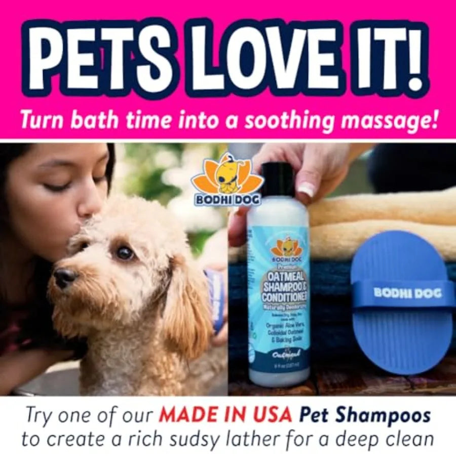 Premium Stainless Steel Pet Grooming And Shampoo Brush